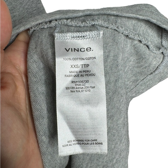 Vince | Short Sleeve Tie-Waist Dress Heather Gray XXS - Picture 5 of 7